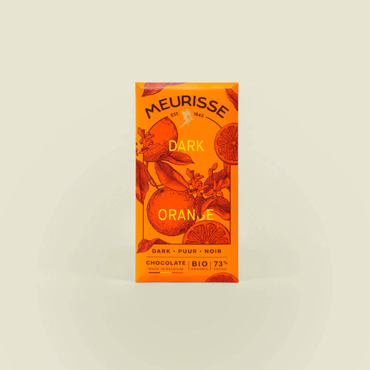 Bio-Zartbitterschokolade mit Orange (100 g)