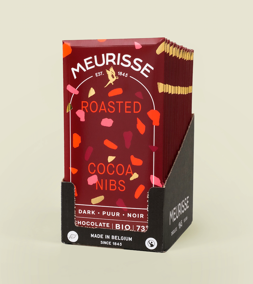 Bio-Zartbitterschokolade mit gerösteten Kakaonibs (100 g)